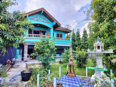 For SaleHousePathum Thani,Rangsit, Thammasat : Single house for sale, Khlong 7, area 500 sq m., 145.5 sq.wah., near the main road, has a good garden, good condition