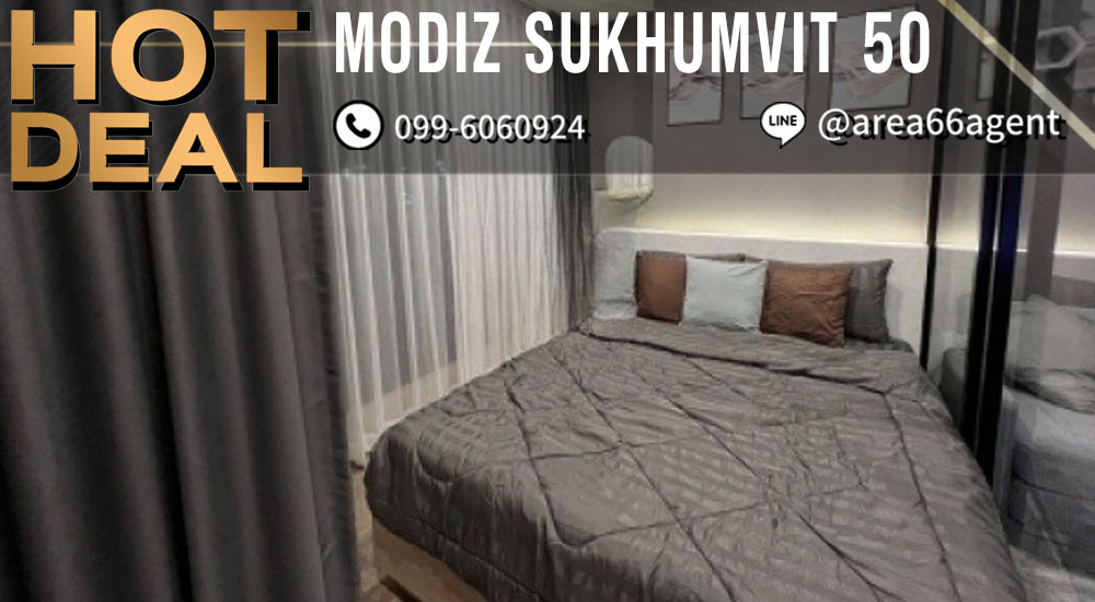 For SaleCondoOnnut, Udomsuk : 🔥 For sale Modiz Condo Sukhumvit 50