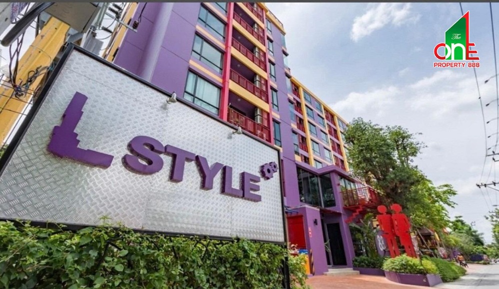 For SaleCondoRatchadapisek, Huaikwang, Suttisan : L Style Condo near Huai Khwang MRT, Soi Pracharat Bamphen 18, Ratchadaphisek Road, Samsen Nok Subdistrict, Huai Khwang District, Bangkok.