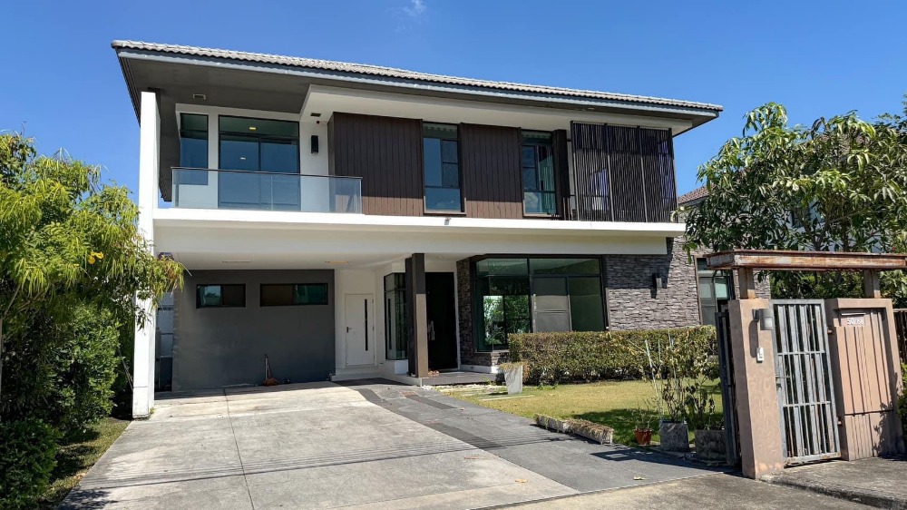 For SaleHouseLadkrabang, Suwannaphum Airport : ♦ Unfinished ♦ 2-Story Detached House, 4 Bedrooms, 119.00 sq.w. (476.00 sq.m.) | Near The Paseo Mall Lat Krabang 9 mins, Suvarnabhumi Airport 11 mins