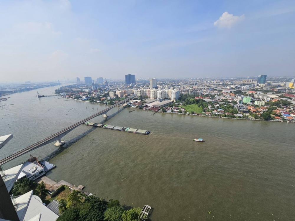 For SaleCondoBang Sue, Wong Sawang, Tao Pun : For sale: 2 bedrooms, 2 bathrooms, corner room, river curve view (beautiful location, comfortable to live in)