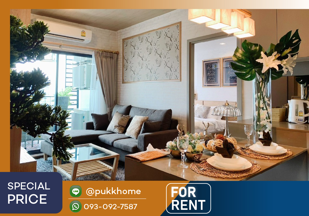 For RentCondoOnnut, Udomsuk : 📣 IDEO Sukhumvit 93 Ideo Sukhumvit 93 🚋 BTS Bang Chak / 54 sq m, 2 bedrooms, beautifully decorated.