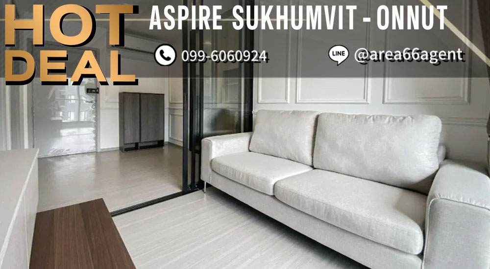 For SaleCondoOnnut, Udomsuk : 🔥 For sale!! Condo Aspire Sukhumvit Onnut