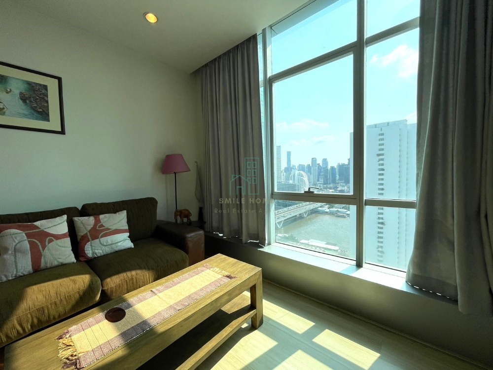 For SaleCondoWongwianyai, Charoennakor : 2 bedrooms for rent or sale at Baan Sathorn Chaophraya, Height floor