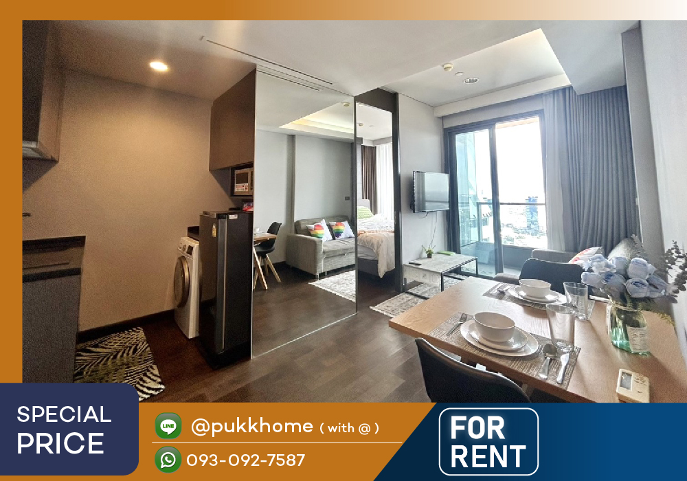 ให้เช่าคอนโดสุขุมวิท อโศก ทองหล่อ : The Lumpini 24 . Layout ห้องครัวเเยก ห้องจริงสวยตรงปก ✨ Fully Furnished ✨📞 Line : @pukkhome (with @)