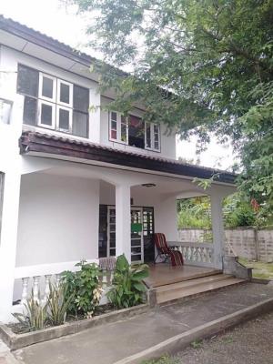 For SaleHouseMahachai Samut Sakhon : 2-story detached house for sale, Siwarat Village 1 (corner house), area size 131 sq m, behind Central Mahachai, Samut Sakhon Province.