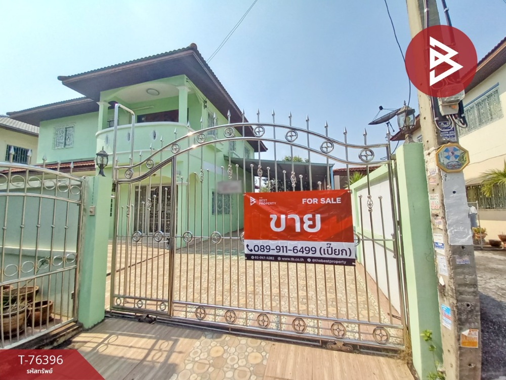 For SaleHouseBang kae, Phetkasem : 2-storey detached house for sale on the edge of Kasem Thong Village, Phetkasem 114, Bangkok, ready to move in.