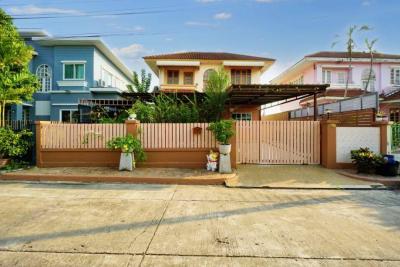 For SaleHouseMin Buri, Romklao : Single house for sale, Wararom, Minburi, 160 sq m., 50 sq w, 3 bedrooms, 2 bathrooms, excellent condition.