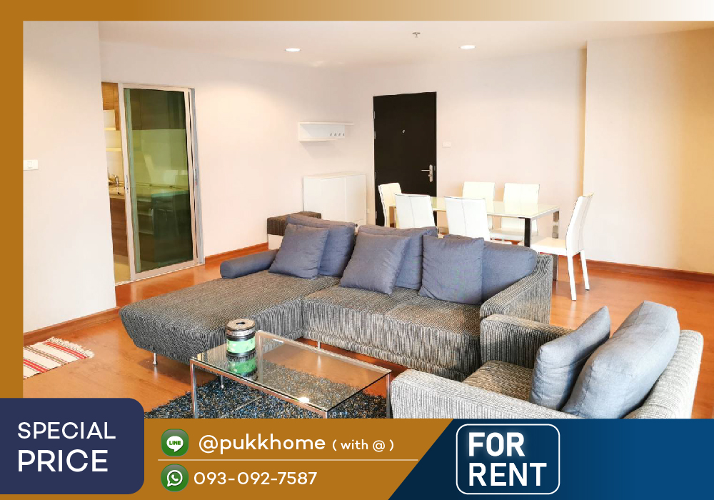 ให้เช่าคอนโดพระราม 9 เพชรบุรีตัดใหม่ RCA : For rent : Belle Grand Rama 9 / ✨ 3 Bedroom ห้อง 101 ตร.ม. ✨ Line : @pukkhome (with @)