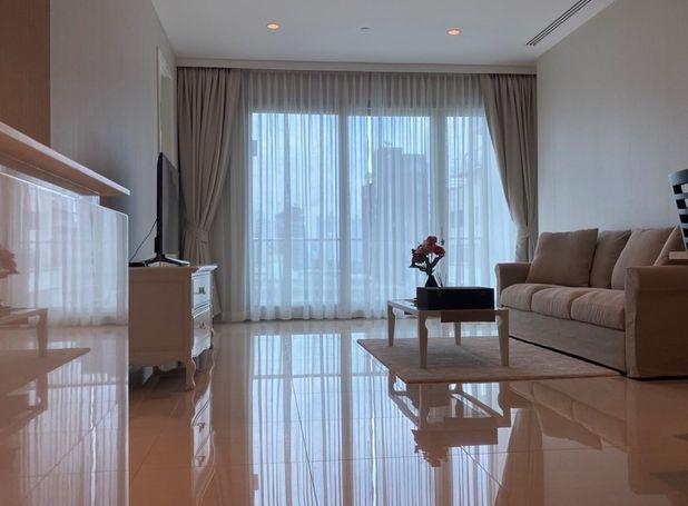 For SaleCondoWitthayu, Chidlom, Langsuan, Ploenchit : For Sale 185 Rajadamri 2 Bed 34 mb