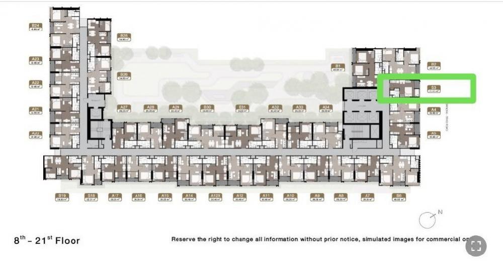 Sale DownCondoBangna, Bearing, Lasalle : Condo Noble Nue Mega Bangna, studio room, 11th floor, type S3, owner sells himself, sells down payment