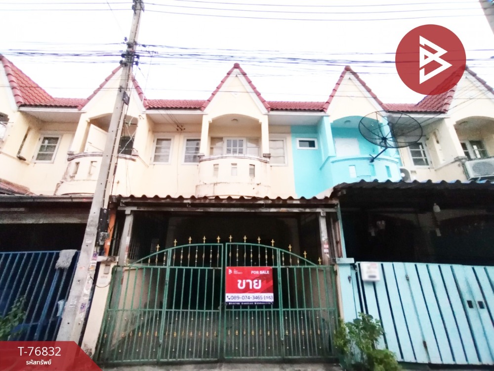 For SaleTownhouseMahachai Samut Sakhon : Townhouse for sale Wiset Suk Nakhon Village 19 Phanthai Norasing Samut Sakhon