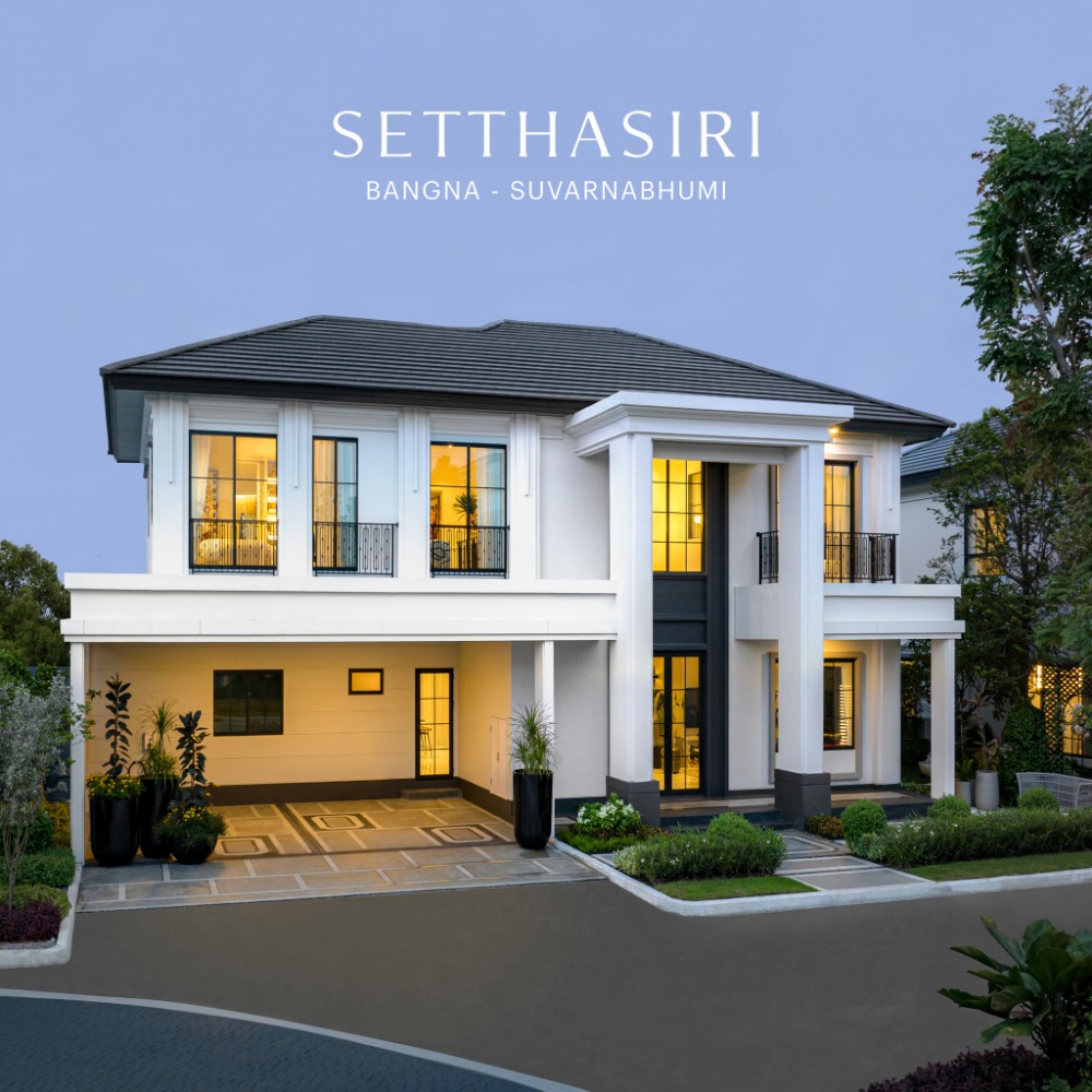 For SaleHouseBangna, Bearing, Lasalle : Setthasiri Bangna Suvarnabhumi, starting price 12.89 million baht* Free air conditioning for the last 4 houses