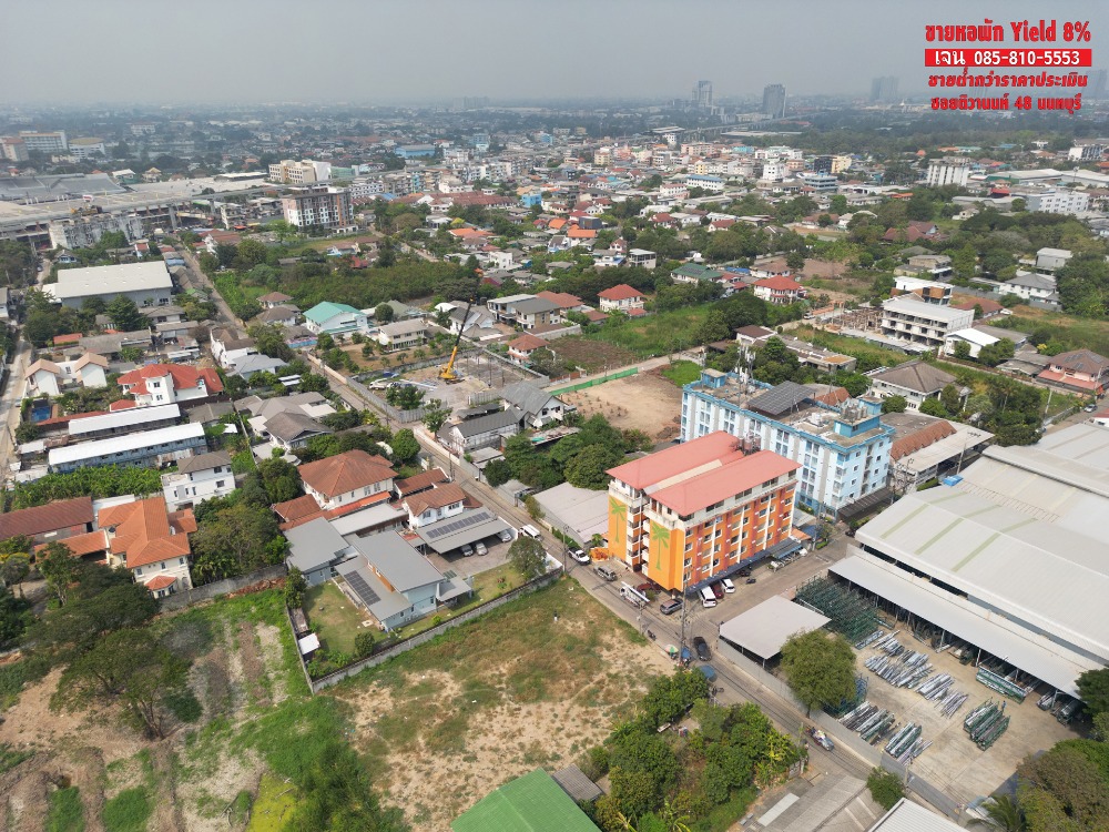 For SaleBusinesses for saleRama5, Ratchapruek, Bangkruai : Dormitory for sale, apartment for sale, yield as high as 8%, dont miss it, 6-story dormitory, 89 rooms, Soi Tiwanon 48, Nonthaburi, good price, good condition, selling below appraised price.