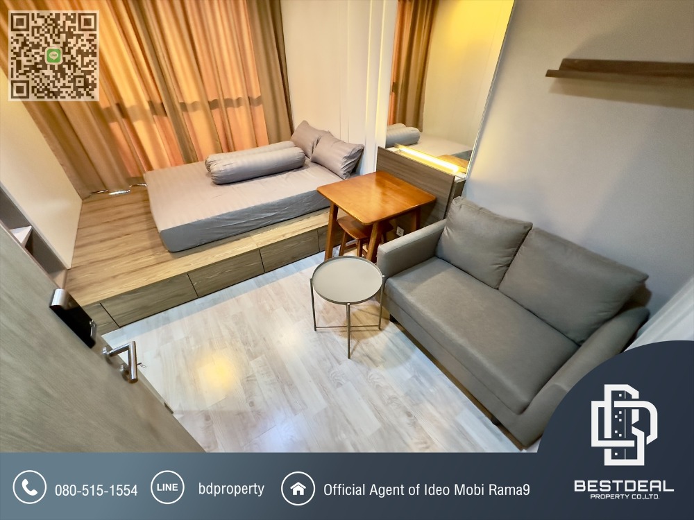 For SaleCondoRama9, Petchburi, RCA : Bestdeal For Sell Ideo Mobi Rama 9 studio room 22sqm.Special Price 3,500,000 Baht *** Fees and taxes are included. Near Phraram Kao 9 MRT Station 80 meters