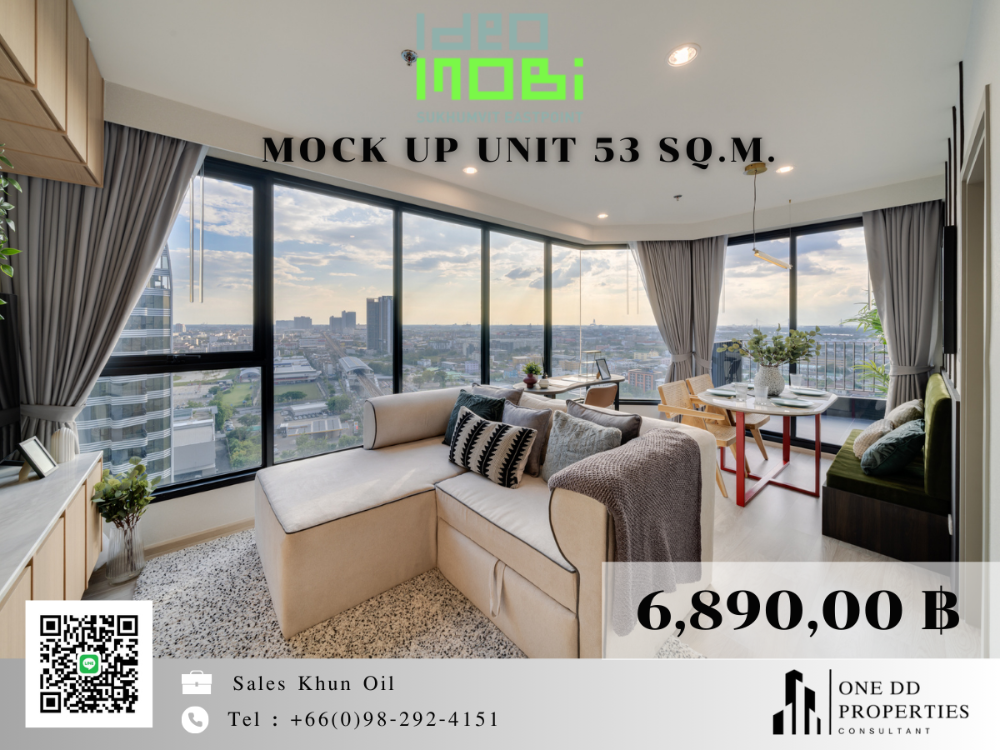 For SaleCondoBangna, Bearing, Lasalle : 📣SALES MOCK UP UNIT📣 𝐈𝐃𝐄𝐎 𝐌𝐨𝐛𝐢 𝐒𝐮𝐤𝐡𝐮𝐦𝐯𝐢𝐭 𝐄𝐚𝐬𝐭𝐩𝐨𝐢𝐧 𝐭 2 BEDROOM SKY VIEW I 5.99 MB I Call 098-2924151