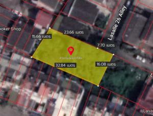 For SaleLandBangna, Bearing, Lasalle : Land for sale, Sukhumvit 105, Lasalle 26, width 30 M, rectangular shape, near BTS Bangna, yellow Srinakarin BTS.