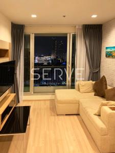 For RentCondoSathorn, Narathiwat : Large Room 1 Bath with Bathtub  Super High Fl. 30+ Good Location BTS Saphan Taksin 340 m. at Rhythm Sathorn Condo / For Rent