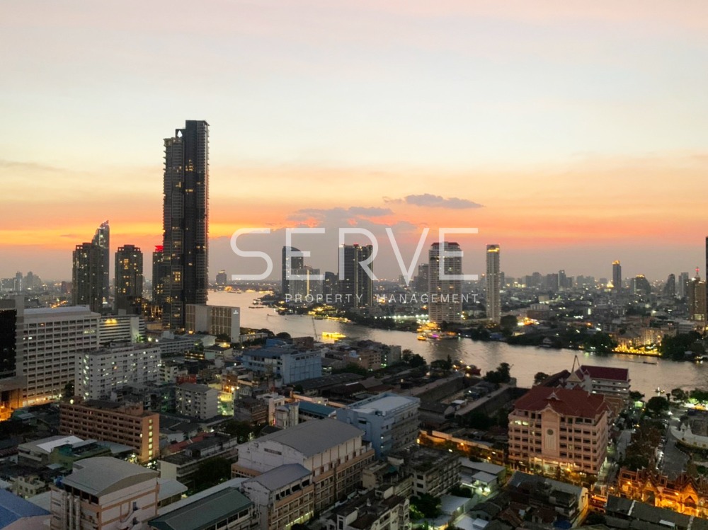 For RentCondoSathorn, Narathiwat : 🔥Best River View  - 1 Bed High Fl. 20+ Good Location Close to BTS Saphan Taksin 340 m. at Rhythm Sathorn Condo / For Rent