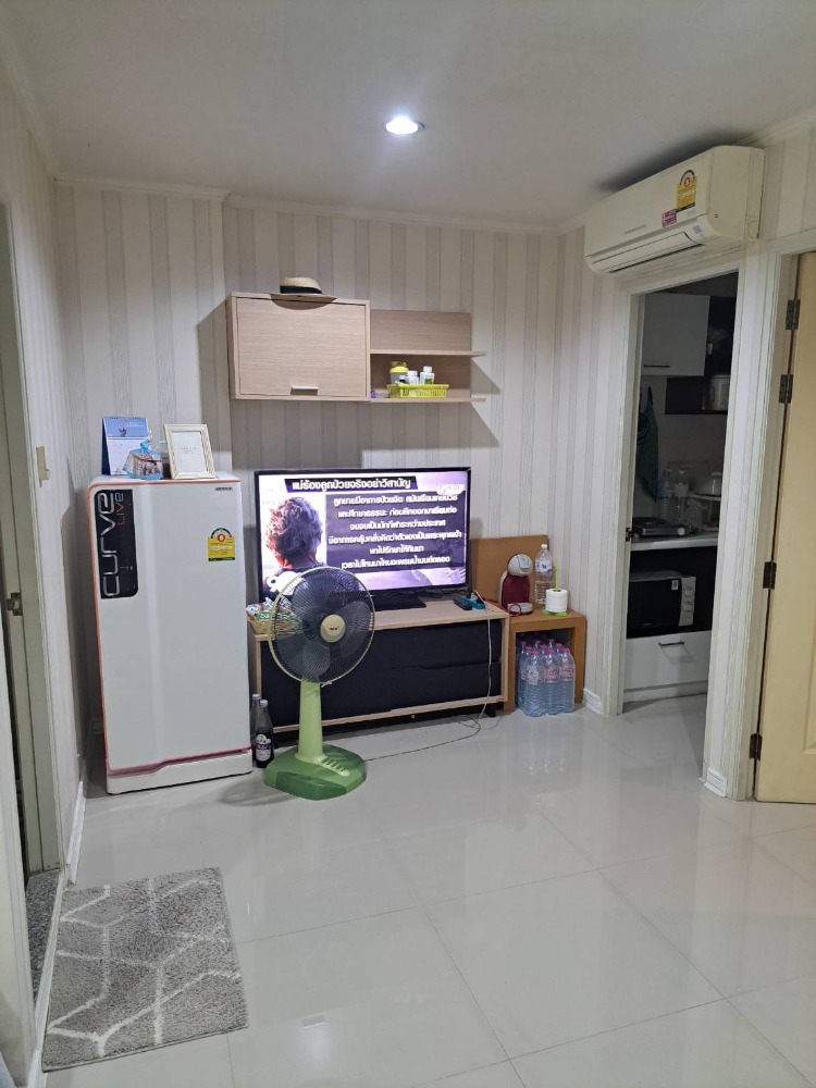 For RentCondoNawamin, Ramindra : LIN105 Lumpini Ville Ramindra, 1 bedroom, 1 kitchen, 1 living room, 31 sq m., 2nd floor, 8,000 baht 099-251-6615