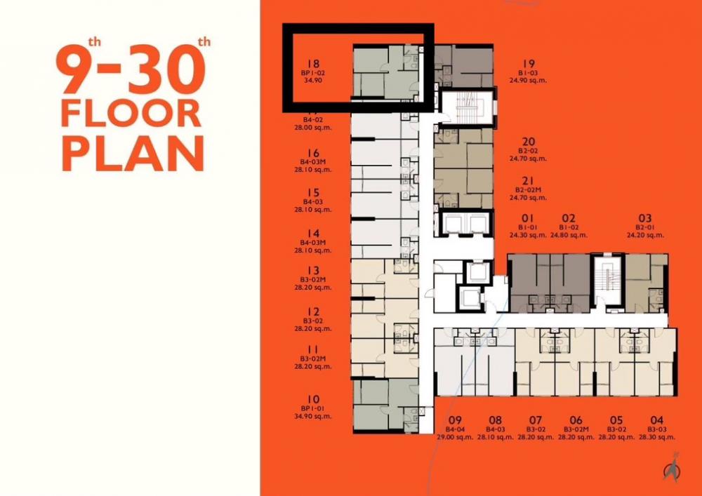 Sale DownCondoPattaya, Bangsaen, Chonburi : Suite room, Origin Play Bangsaen project, room 918, 9th floor (sea view), Room Type Gangster Suites (BP1-02), area approximately 34.90 sq m., 1 bedroom, 1 living room, 1 multi-purpose room, 1 Balcony bathroom *Price 3.25 million baht, Cash Back 200,000 ba