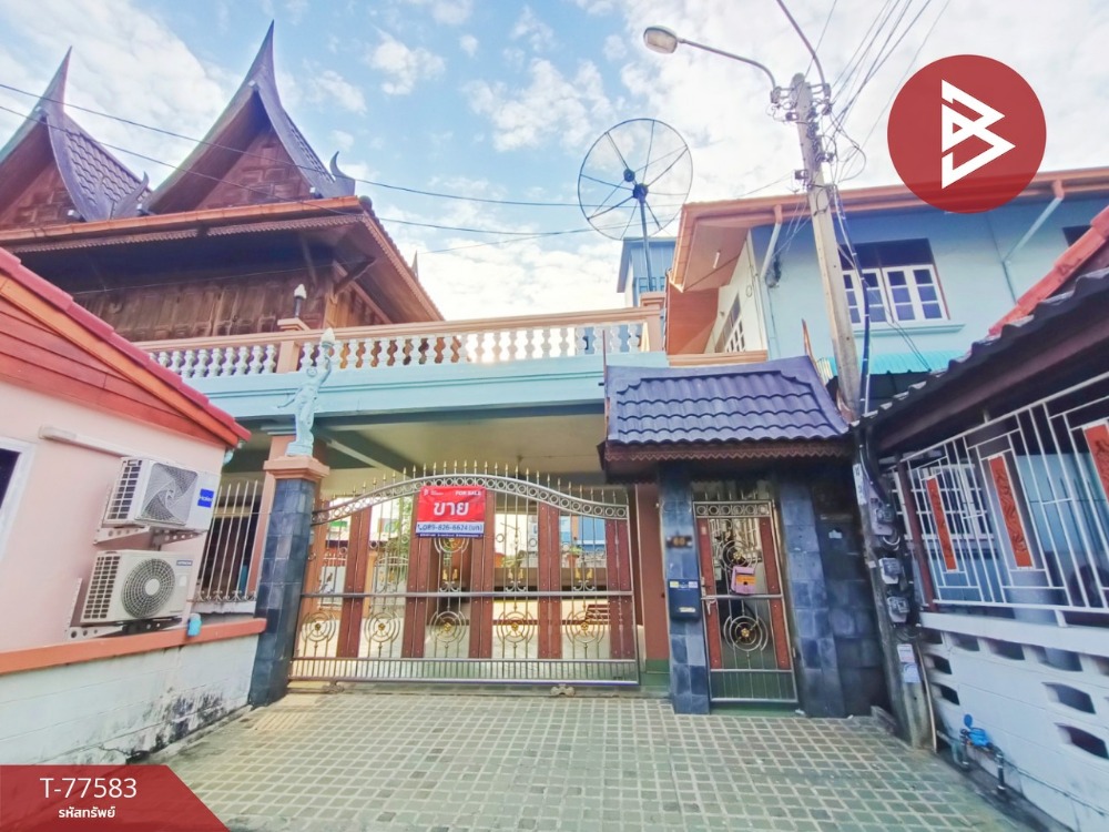 For SaleHouseLadprao101, Happy Land, The Mall Bang Kapi : 2-story Thai-style detached house for sale, Amonrat Niwet Village, Bangkok.