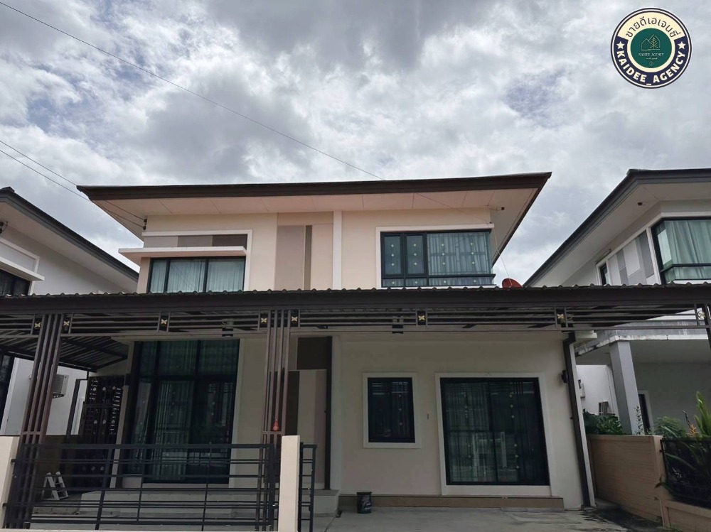 For SaleHouseNakhon Pathom : 2-story detached house, The Greenery Village 8, Phutthamonthon Sai 4, Soi Bang Ratuek 11, Sam Phran, Mahidol University, Salaya, Bang Ratuek, Sam Phran, Nakhon Pathom, Petchkasem Road, Si Rat Expressway - Outer Ring Road. Central Plaza Salaya