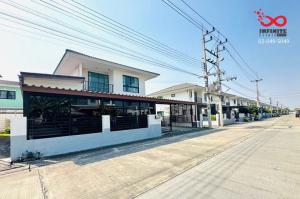 For SaleHousePathum Thani,Rangsit, Thammasat : 2-story detached house for sale, 53.6 square meters, The Trust Ville Rangsit Khlong 4