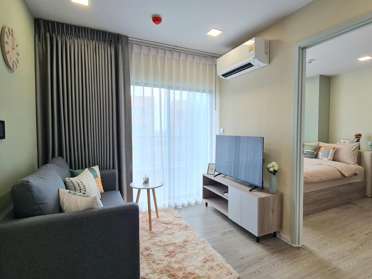 For RentCondoPathum Thani,Rangsit, Thammasat : Owner for rent Kave Colony, pool view, large room, 1 Bed Plus, beautifully decorated