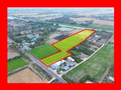 For SaleLandPhutthamonthon, Salaya : Land for sale in Bang Len, Nakhon Pathom, 15 rai 2 ngan 8 sq w., near Pathum Thani-Bang Len Road, only 7.7 km. TV