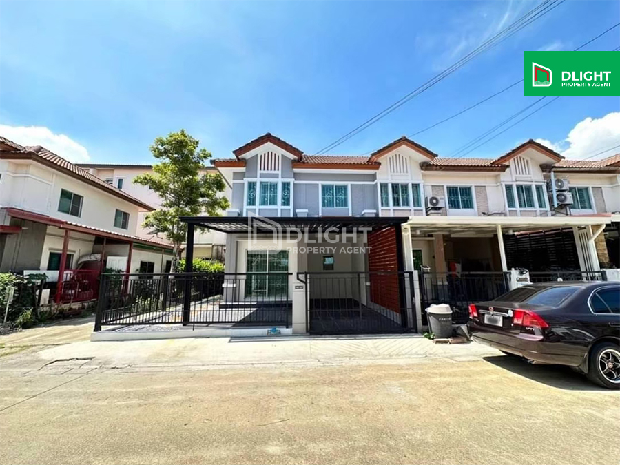 For SaleTownhouseRathburana, Suksawat : Townhouse, Pruksa Ville Village 25, Phutthabucha-Thung Khru, 25 sq m, 3 bedrooms, 2 bathrooms, price 3.15 million baht, corner house, newly renovated.