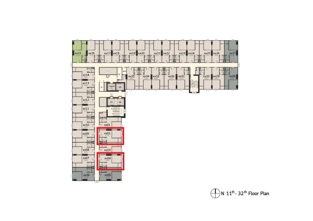 Sale DownCondoPathum Thani,Rangsit, Thammasat : Terra Residences, Thammasat University, Phase 2, east facing room, high floor, open view.