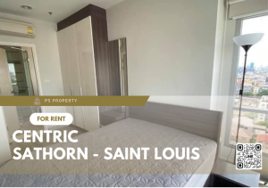 For RentCondoSathorn, Narathiwat : For rent 📌Centric Sathorn - Saint Louis📌, convenient travel, near BTS Saint Louis 200 m., furniture, complete electrical appliances.