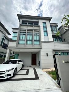 For RentHousePattanakan, Srinakarin : R1510 3-story semi-detached house for rent, THE SONNE Srinakarin-Bangna, around Ram 2 (available)