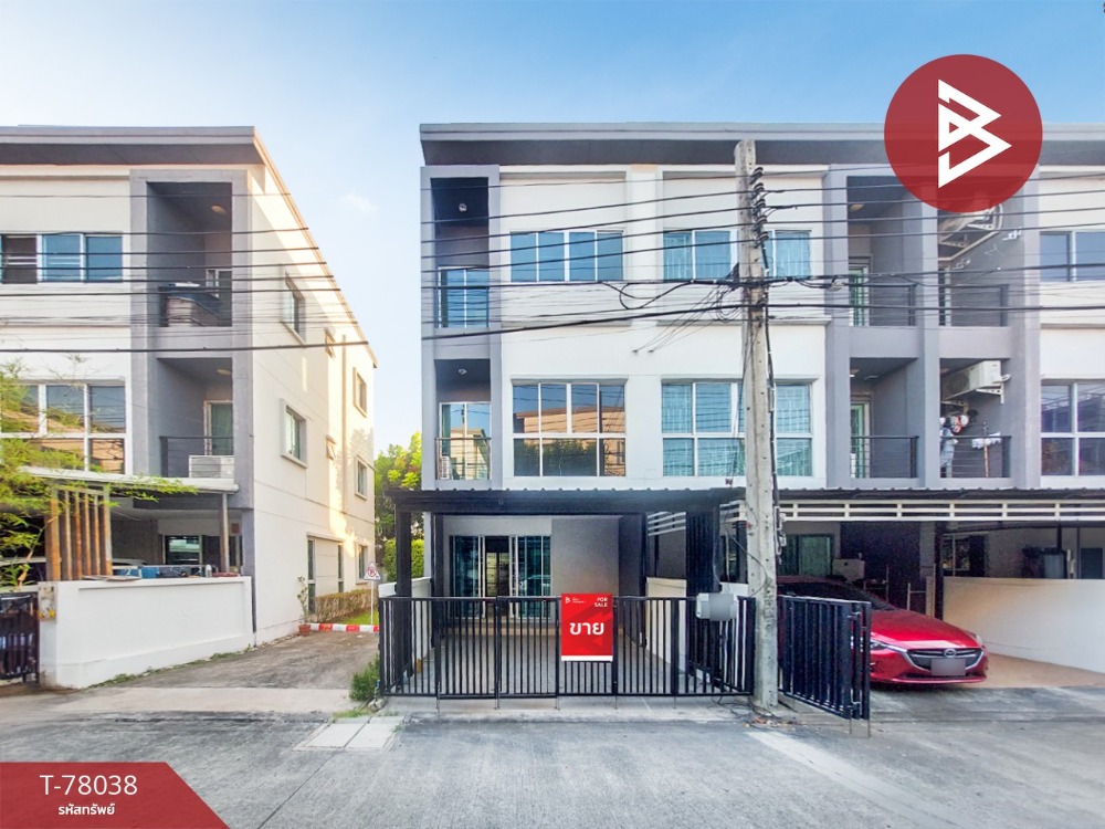 For SaleTownhouseSamut Prakan,Samrong : Urgent sale, 3-story townhome, Lumpini Town Ville Srinakarin-Bearing (Lumpini Town Ville Srinakarin-Bearing), Samut Prakan.