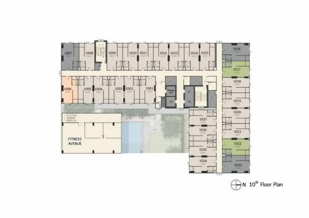 Sale DownCondoPathum Thani,Rangsit, Thammasat : Terra Residences, Thammasat University, Phase 2, North and South, best direction of the project, high floor, good view