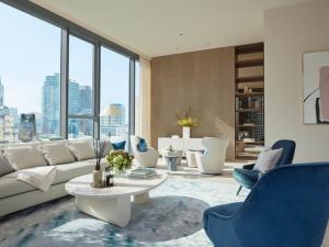 For SaleCondoWitthayu, Chidlom, Langsuan, Ploenchit : Luxury condo for sale: Scope Langsuan, 2 bedrooms, 3 bathrooms, Pet friendy, near BTS Chidlom, Special price 103 MB.