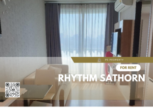 For RentCondoSathorn, Narathiwat : For rent🔥Rhythm Sathorn🔥, beautiful room, furniture, complete electrical appliances, near BTS Saphan Taksin.