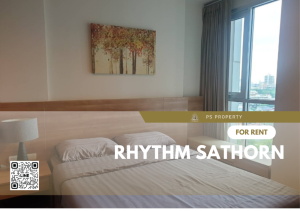 For RentCondoSathorn, Narathiwat : For rent✨Rhythm Sathorn✨Beautiful room, furniture, complete electrical appliances, near BTS Surasak.