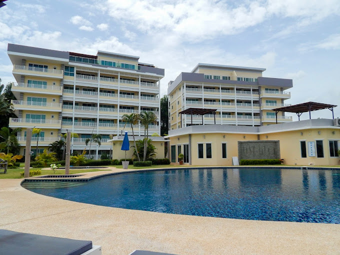 ขายคอนโดระยอง : คอนโด แม่พิมพ์ โอเชี่ยน เบย์ Mae Phim ocean bay condo rayong ขนาด 53.58 sqm. floor1 pool view