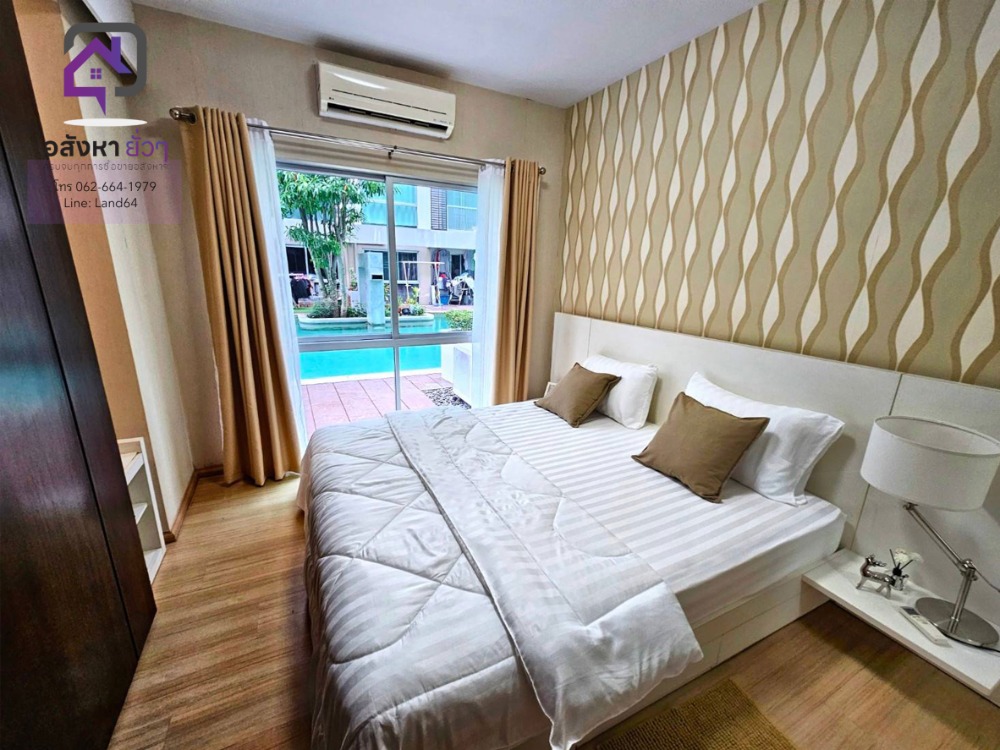 For SaleCondoOnnut, Udomsuk : For sale: A Space Sukhumvit 77, beautiful room, large size, 1 bedroom, resort style, swimming pool floor.