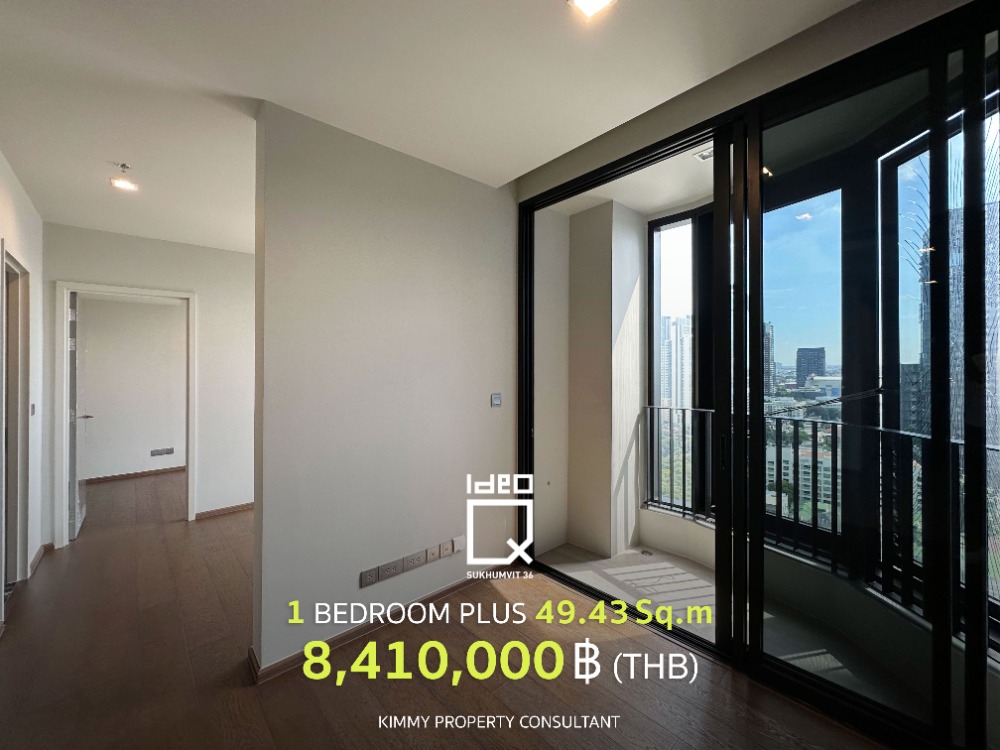 ขายคอนโดสุขุมวิท อโศก ทองหล่อ : Ideo Q Sukhumvit 36 - One Bedroom Plus ชั้น 21 ห้องสุดท้าย สนใจเยี่ยมชมโครงการติดต่อ 093-962-5994 (คิม)