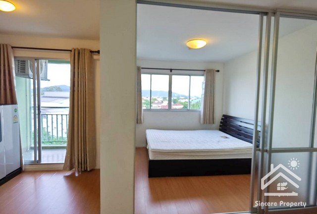 For RentCondoPattaya, Bangsaen, Chonburi : For rent, Lumpini Chonburi-Sukhumvit, Building E, mountain view, large room 26 sq m., fully furnished, ready to move in.