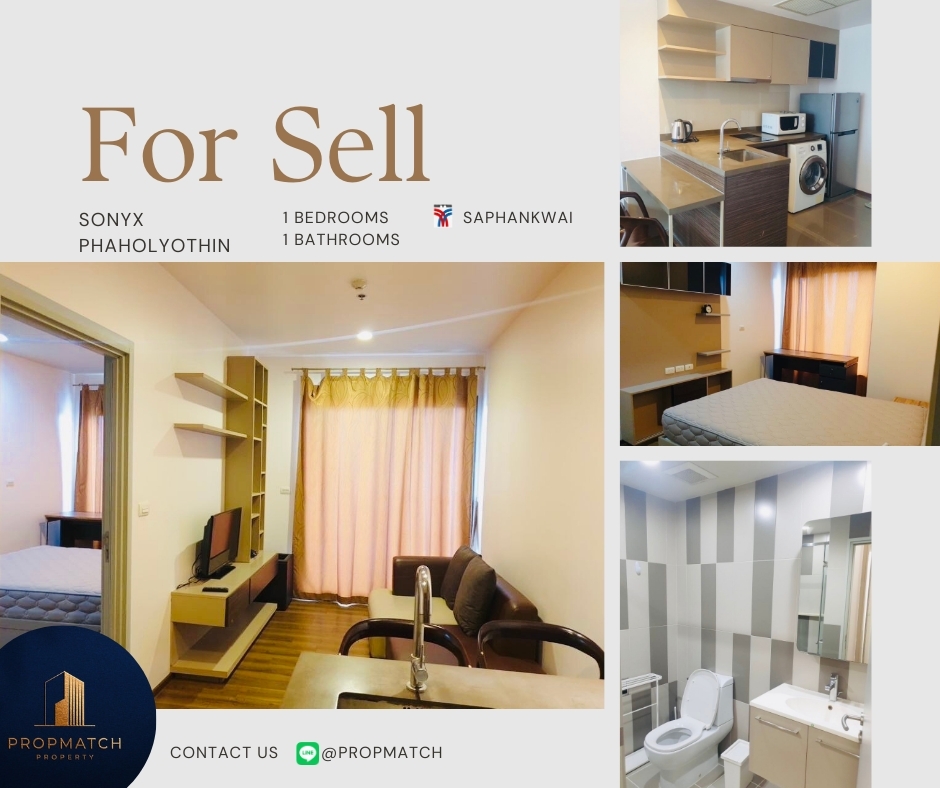 ให้เช่าคอนโดสะพานควาย จตุจักร : 🏙️ BEST DEAL FOR RENT | Onyx Phaholyothin 1 Bedroom 1 Bathroom 40 sqm. - ฿18,000/month Tel. 0909426442 K.Film