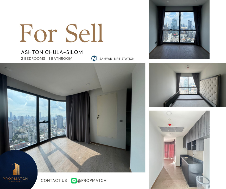 For SaleCondoSiam Paragon ,Chulalongkorn,Samyan : 🏙️ BEST DEAL FOR BUY | Ashton Chula-Silom 2 Bedrooms 1 Bathroom 57 sqm. - 14.49 M฿ Tel.0909426442 K.Film