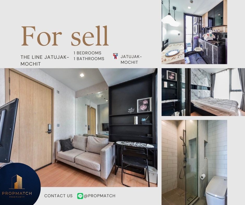 ขายคอนโดสะพานควาย จตุจักร : 🏙️ BEST DEAL FOR BUY | THE LINE Jatujak - Mochit 1 Bedroom 1 Bathroom 27 sqm. - 3.89 M฿ Tel. 0909426442 K.Film