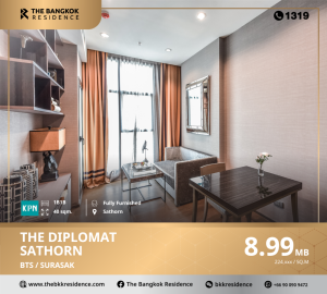 For SaleCondoSathorn, Narathiwat : 🏢🏙The Diplomat Sathorn, a luxury condo in the heart of the business district, near BTS Surasak station.