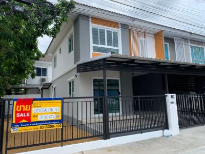 For SaleTownhouseMahachai Samut Sakhon : 💝 2-story townhouse, renovated, Phetkasem Road 91, Prusaville Village 67 🏠