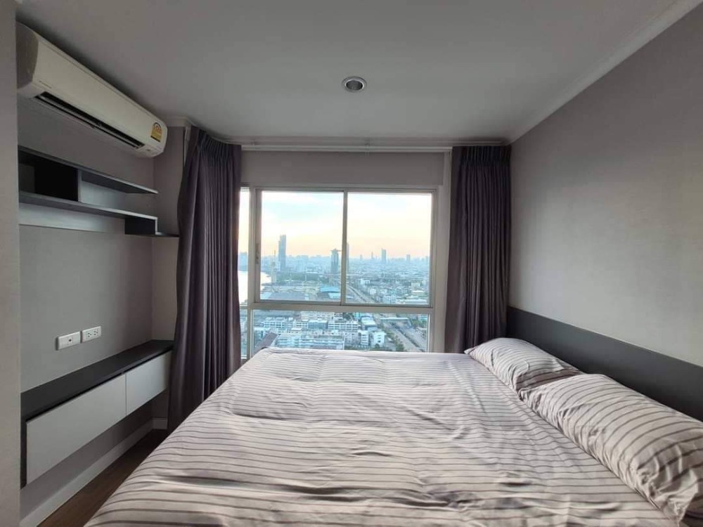 For SaleCondoRama3 (Riverside),Satupadit : Condo Lumpini Park Riverside Rama 3, size 1 bedroom, 32 square meters, 36th floor, Building C, panoramic view of the Chao Phraya River.