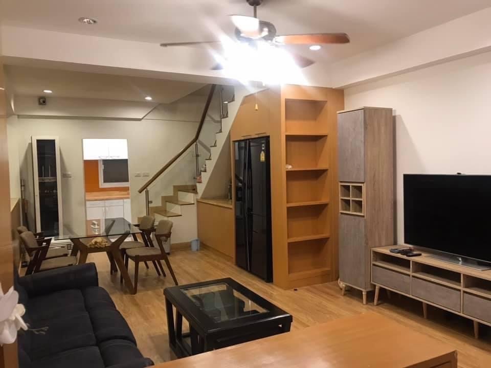 For RentTownhouseSukhumvit, Asoke, Thonglor : NEAR BTS Phra Kanong🌻3 bedrooms 🌻4-story townhouse, Sukhumvit 65🌻 Japanese Muji style, with onsen pond, premium quality materials, newly renovated.